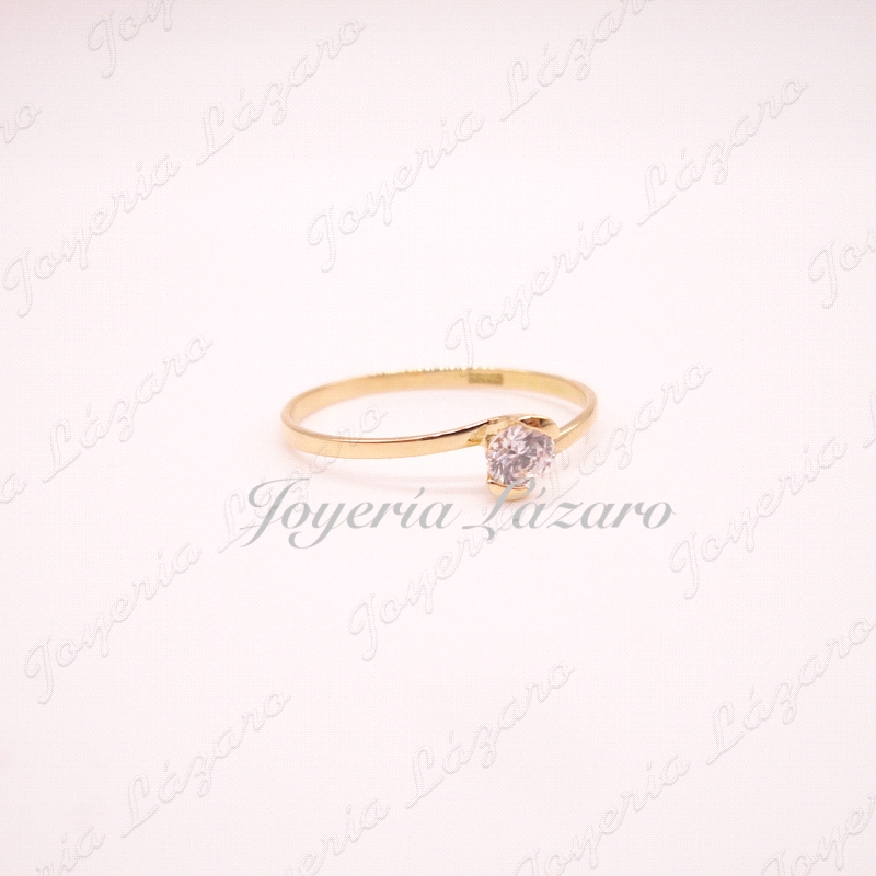 ORO 18 KTS SORTIJA SOLIT. MONTADO AIRE