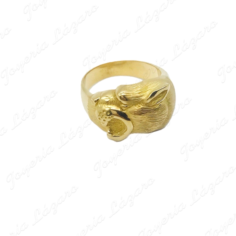 ORO 18 KTS SORTIJA PANTERA