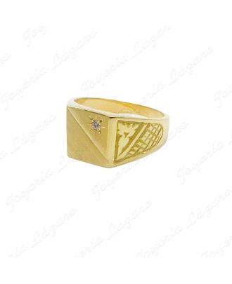 SORT. 18KT SELLO CUADR.+CIRCO