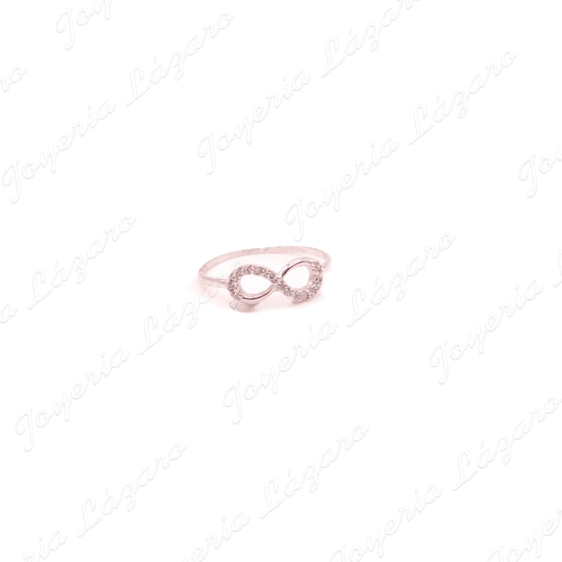 SORTIJA 18KT BL. INFINITO+CIRCO.