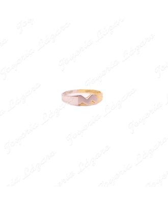 SORTIJA 18KTS BICOLOR