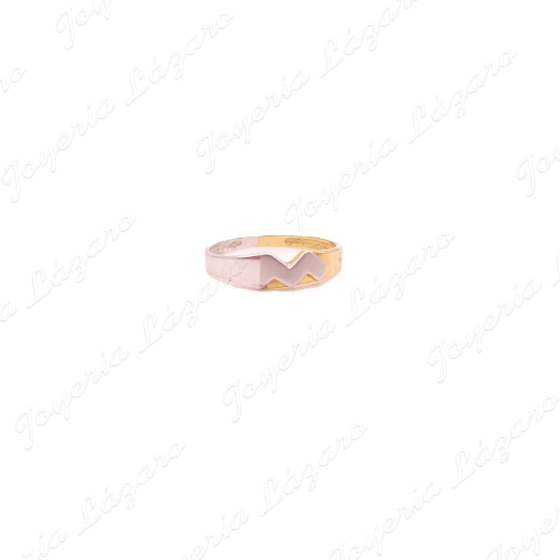 SORTIJA 18KTS BICOLOR