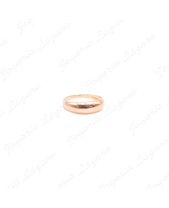 SORTIJA 18KTS 1/2 CAÑA HUECA