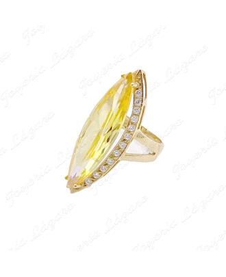 SORTIJA 18KTS LANZADERA AMARILLA