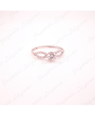 SORTIJA 18KTS SOLITARIO BL. SOLITARIO