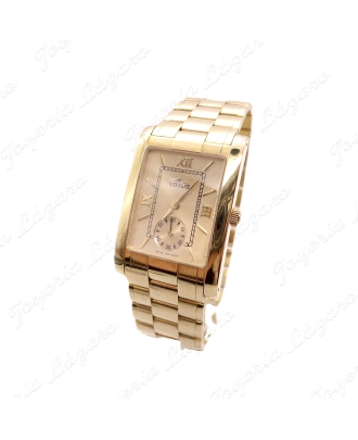 RELOJ ORO LOTUS CABALLERO RECTANGULAR MOD.L476-C176