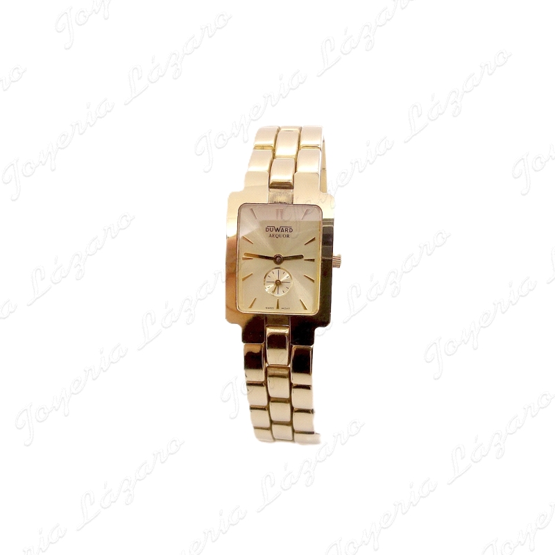 RELOJ 18KTS DUWARD SRA. CUADRADO