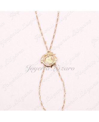 PULSERA ROMANA 18KTS ENAMORADOS