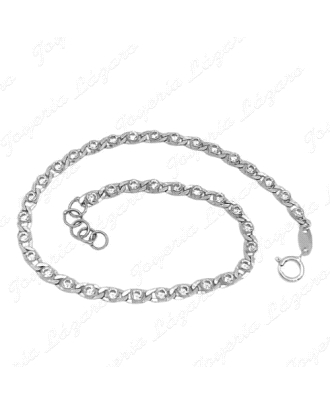 PULSERA ORO 18 KTS PULSERA CIRCONITA 2.8MM 18CM