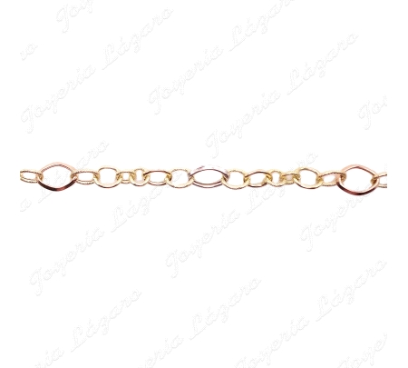 PULSERA ORO 18 KTS TRICOLOR ARITOS