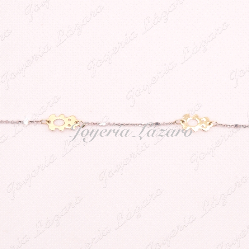 ORO 18 KTS PULSERABIC. OSITOS 16CM