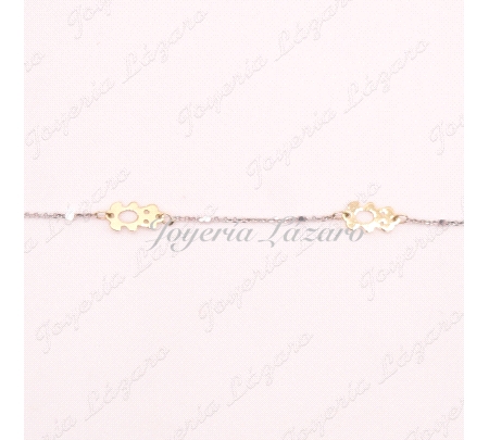 ORO 18 KTS PULSERABIC. OSITOS 16CM