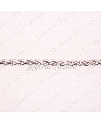 PULSERA 18KTS BL. ESLABONES PIEZAS