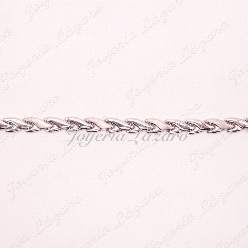 PULSERA 18KTS BL. ESLABONES PIEZAS