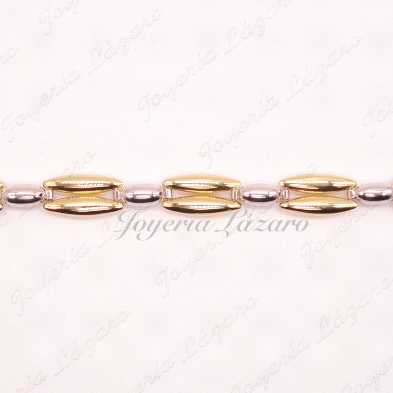 PULSERA SRA.ORO18KTS BICOLOR