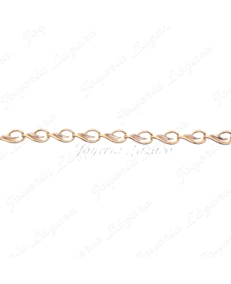 PULSERA 18KTS SRA. BICOLOR