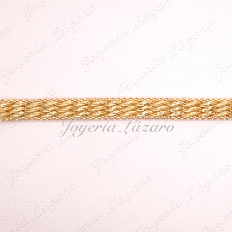 PULSERA ORO  18KTS SRA. PRINCESA TUPIDA