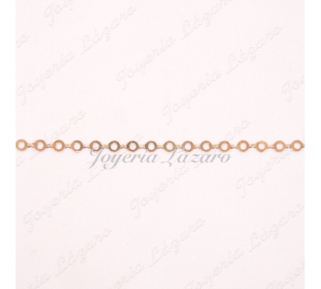 PULSERA ORO 18KTS CIRCULITOS CALADOS