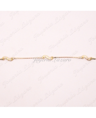 PULSERA ORO18KTS S MATE CON CIRCO