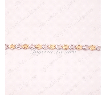 PULSERA SRA. 18KTS BICOLOR