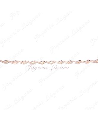 PULSERA SRA.18KTS BICOLOR CIRCO.