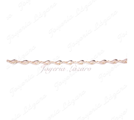 PULSERA SRA.18KTS BICOLOR CIRCO.