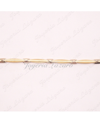 PULSERA ORO SRA.18KTS BICOLOR