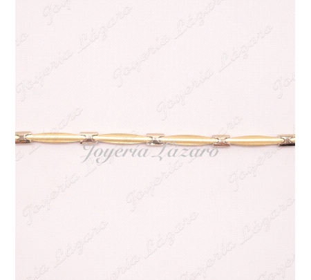 PULSERA ORO SRA.18KTS BICOLOR