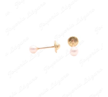 PEND. TORN. ORO 18 KTS PERLA DULCE 4MM
