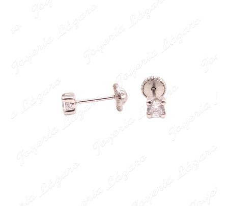 PEND. TORN. ORO BL.18 KTS CUAJO CIRCO 4 GARRAS 3MM