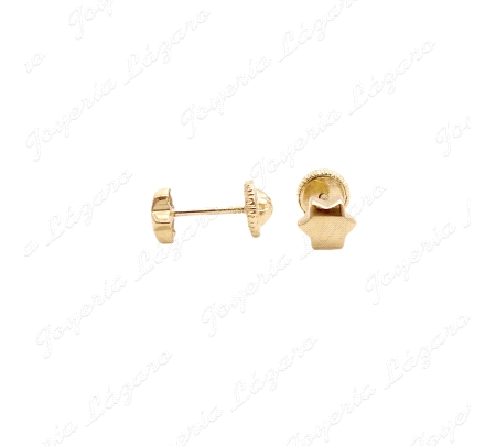 PEND. TORN. ORO 18 KTS ESTRELLITA 6 PUNTAS 4MM