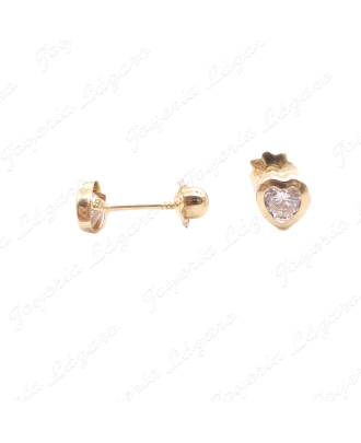 PEND. TORN. ORO 18 KTS CORAZON CIRCO 4MM