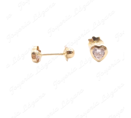 PEND. TORN. ORO 18 KTS CORAZON CIRCO 4MM
