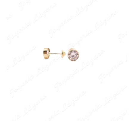 PEND. TORN. ORO 18 KTS CIRCONITA CHATON  6MM