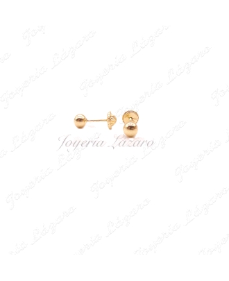 PEND. TORN. ORO 18 KTS BOLITAS ORO 4MM