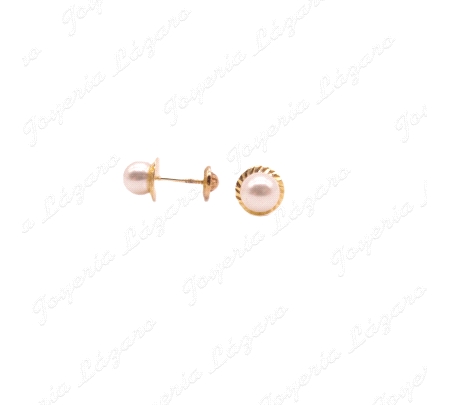 PEND. 18KT TORN. PERLA-ORLA RUSA