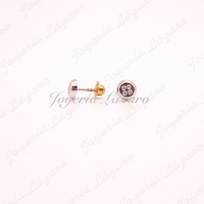 PENDIENTES 18KTS TORN.CUADRADO