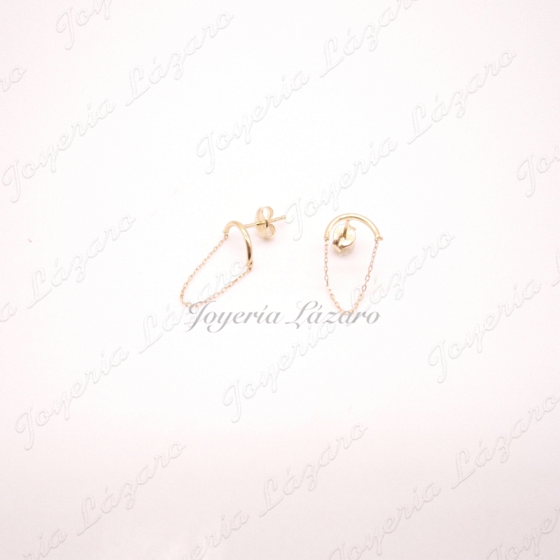 ORO 18 KTS PENDIENTES SEÑORA CADENA PRES