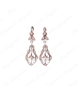 PEND. 18KTS BLANCO LARGO ISABELINO CON MOSCA