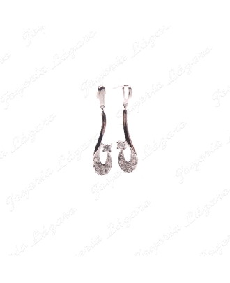 PEND. 18KTS BLANCO LARGOS DISEÑO COCA MICROCIRCO