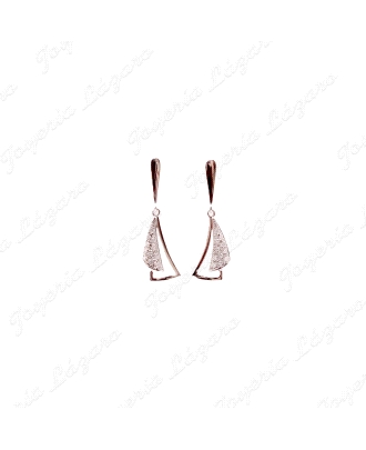 PEND. 18KTS BLANCO 2 TRIANGULOS MOVILES