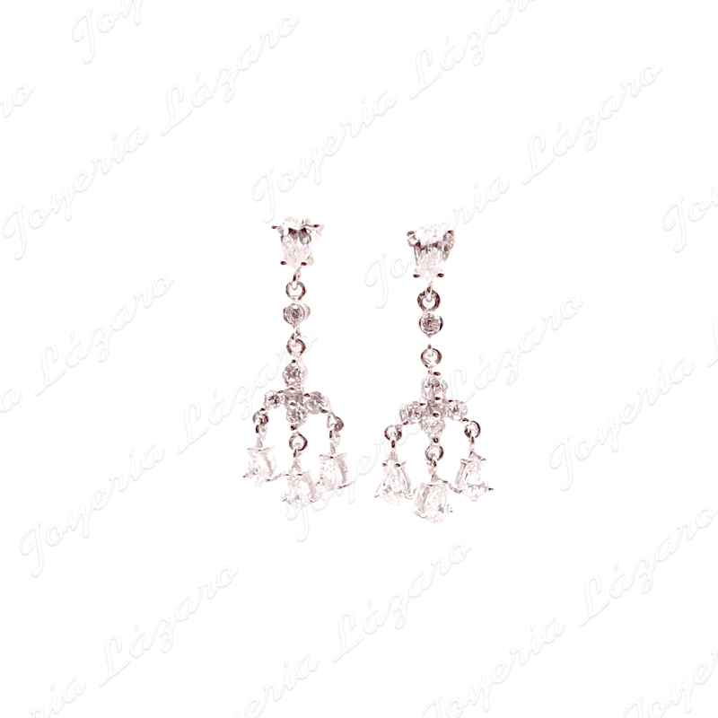 PEND. 18KTS BLANCO CIRCONITAS CAIRELES