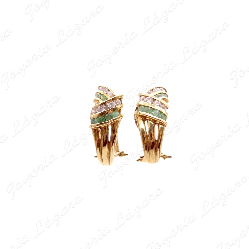 PEND. 18KTS OMEGA ESMERALDAS