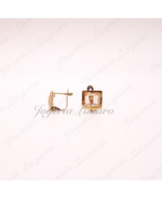 PEND. 18KTS PRES.CUADRADO VERD.