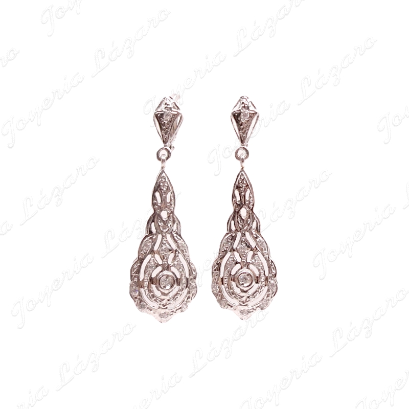 PENDIENTES  18KTS BL. ISABELINOS