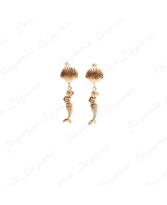 PEND. LARGOS ORO 18 KTS SIRENAS 35MM