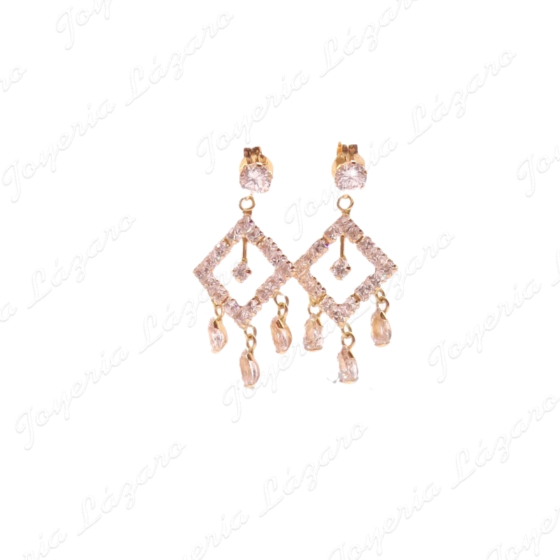 PEND. 18KTS PRES. LARGO ROMBO +LAGRIMAS