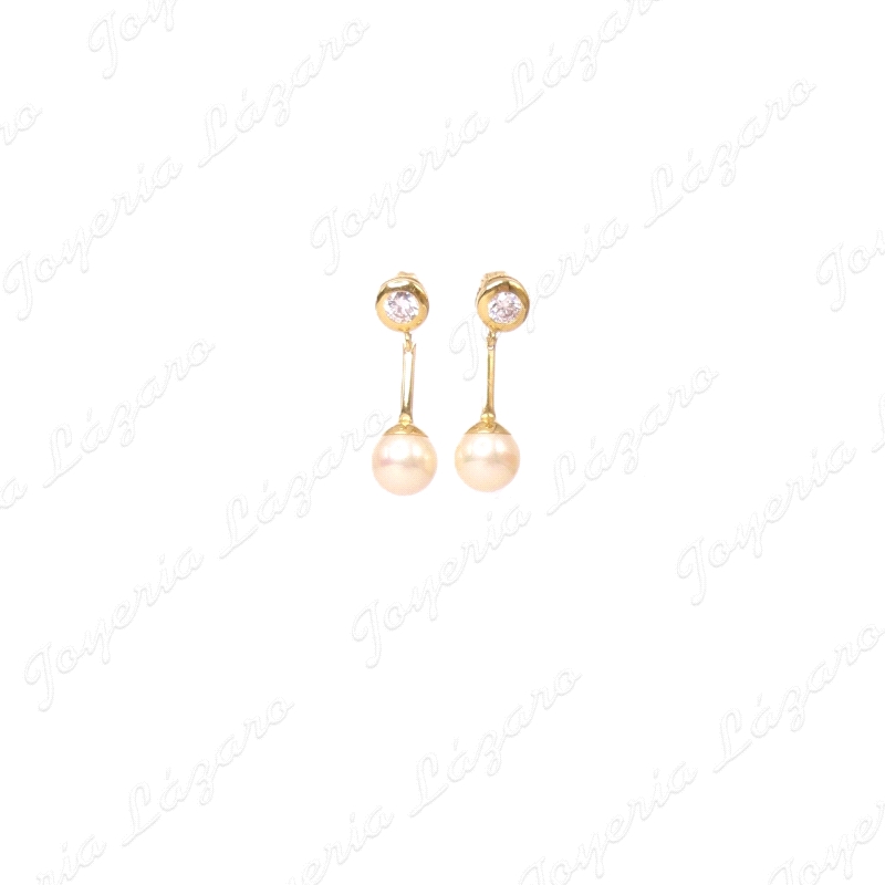 PEND. 18KTS PRES. LARGO PERLA SINT.