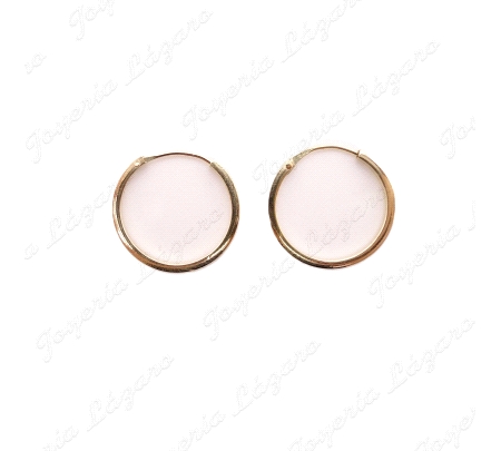 PEND. AROS ORO 18 KTS TUBO 1.5X20MM