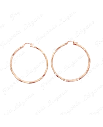 PEND. AROS ORO 18 KTS 2mm RIZO, 34MM